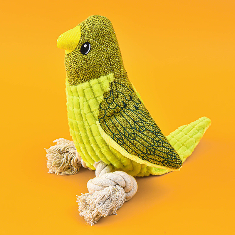 Pet Plush Sounding Bird Toy