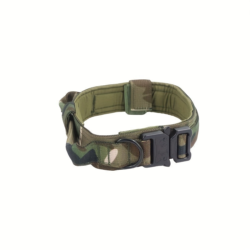 Heavy Duty Military Tactical Dog Collar With Handle - Provides Ultimate Control And Comfort For Medium And Large Dogs