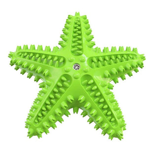 Dog Toys For Large Dogs Tooth Cleaning Chew Funny Interactive Training Starfish Toy Accessories Squeaky Toys TPR Toys - My Store #