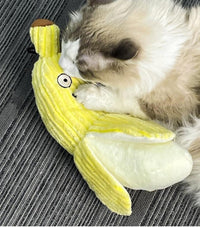 Banana Cat Crinkle Toy Catnip Crinkle Sound Toys Fruit Cat Chew Toy Corn Cat Toy For Indoor Kitten Exercise Soft And Durable