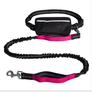 Nylon Reflective Retractable Running Hands Free Dog Leash