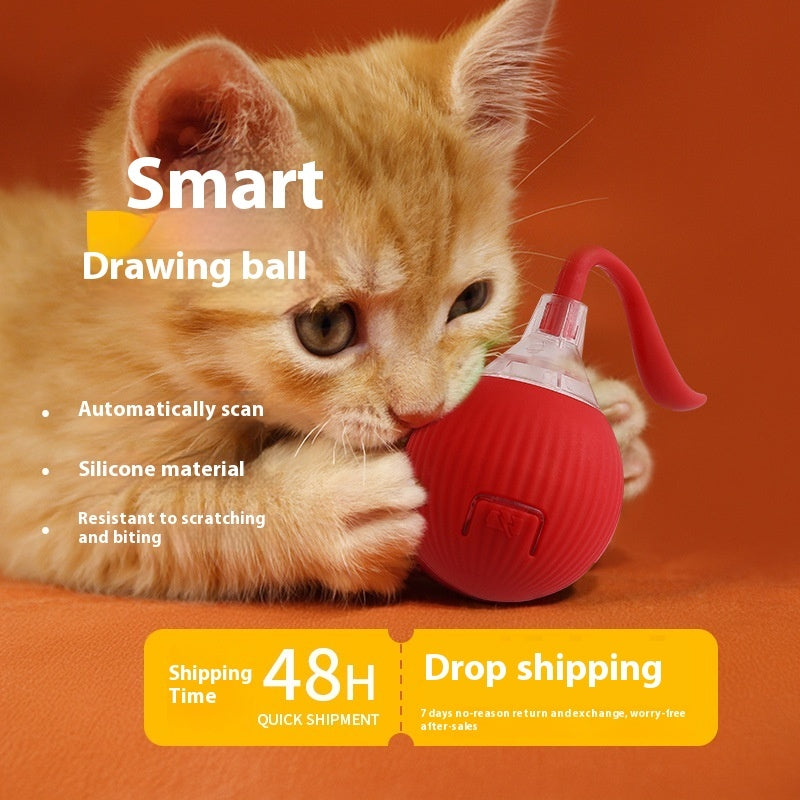 Interactive Cat Toy Ball Super Drive Cat Rolling Ball - My Store #