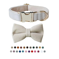 Dog Bow Tie Collar with Removable Bow Tie – Adjustable & Stylish - Petcharged