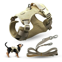 Dog harness and leash set - No - Pull Harness with 2 Leash Clips Adjustable Soft Padded Dog Vest - Petcharged