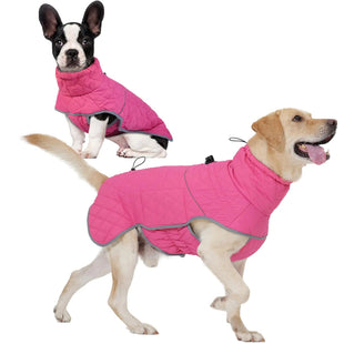 Dog Harness Coat - Dog Winter Coat Waterproof Dog Puffer Jacket Windproof Dog Coats for Small Medium Large Dogs Cold Weather Coats with Harness Built in Reflective Turtleneck Dog Fleece Jacket Adjustable Dog Snowsuit