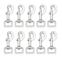 Dog Leash Clip – 10 - Pack of Heavy - Duty Swivel Snap Hooks - Petcharged