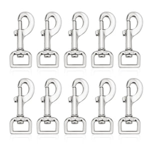 Dog Leash Clip – 10-Pack of Heavy-Duty Swivel Snap Hooks