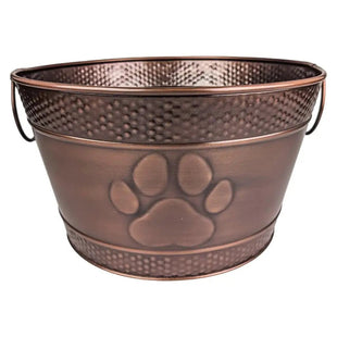 Dog Toy Bin - Metal Indestructible Storage Bin with Handles Farmhouse Organizer Storage Basket - Petcharged