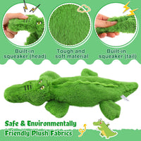 Squeaky Dog Toy Tough No Stuffing Toys For Aggressive Chewers Small Medium Large Dogs Durable Crinkle Interactive Plush Puppy Toys For Birthday Gift - My Store #