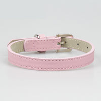 Leather Small Dog Medium Teddy Pet Dog Collar