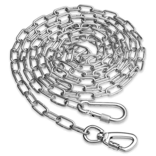 Heavy Duty Dog Tie Out 15ft Chew - Proof Chain for Yard Safety - Petcharged