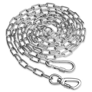 Heavy Duty Dog Tie Out - Heavy Duty Dog Chain for Yard-15FT Metal Dog Chain Leash Chew ProofLong Dog Lead for Outside with Strong Swivel HookOutdoor Dog Runner for CampingDog Tie Out Cable for Small Medium Dog up to 90LBS
