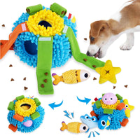 hide and seek dog toys - Squeaky Dog Snuffle Toys Interactive Dog Puzzle ToysHide and Seek Plush Burrow Dog Toys for Small Medium DogsEnrichment Treat Small Dog Toys Snuffle Mat Puppy Toys for Mental Stimulating Sniffing - Petcharged