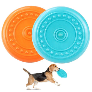 Large Dog Chew Toys - Durable Dog Flying Disc Dog Toys for Aggressive Chewers Big Dogs Toys for Large Medium Small Dogs Outdoor Soft Rubber Dog Toys for Aggressive Chewers Dog Chew Toy Pet Toys for Dog Gliding Disc Dog Toy - Petcharged