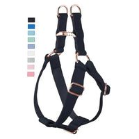 Leather Dog Harness - Soft Leather No Pull Adjustable Harness for Large Dogs (Black L) - Petcharged
