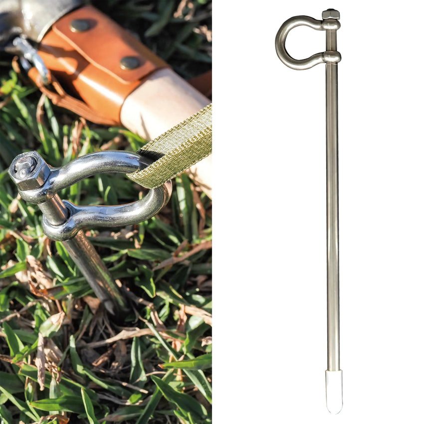 dog tie out stake - Dog Tie Out Stake - Stainless Steel Heavy Duty Dog Stake for Outside Dog Anchor for Dog Tie Out Cable for Yard Free Swivel Dog Stake Camping Gear for Small Dog Up to 20 lbs (12 Inch) - Petcharged
