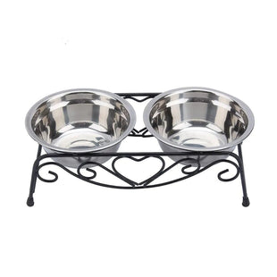 stainless dog bowls - 2Pack Metal Dog Bowls Stainless Steel Dog Water and Food Bowls Set with No - Slip Base Pet Feeder Bowls Raised Edges for No Spill Dog Cat Dish for Small Medium and Large Pets - Petcharged
