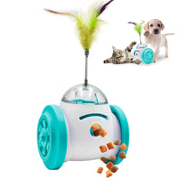 puzzle feeder for cats - Interactive Roller Puzzle Dispenser Toy for Dogs & Cats Slow Feeder Toy for Cats Interactive Chase Toys Adjustable Dog Treat Dispensing Dogs & Cats Toys Improves Pets Digestion System Dog Chew - Petcharged