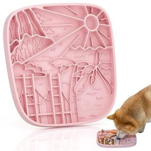 Puzzle feeder for dogs – Silicone Lick Mat for Slow Eating & Fun