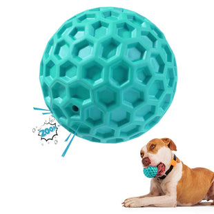 rubber dog toy - Dog Squeaky Balls Dog Toys for Aggressive Chewers Large/Medium Breed Durable Tough Chew Toys for Aggressive Chewers Natural Rubber Dog Balls Interactive Toys