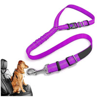 Seatbelt Harness Dog – Purple Car Safety Belt for Pet Travel - Petcharged