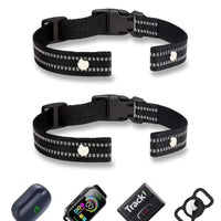 gps dog collar fence - Collar Replacement Strap (2 Pack) Reflective Replacement Nylon Collar Strap Dog GPS Training Bark Receiver Collars Durable Adjustable E Collar Straps for Small Medium Large XLarge Dogs (Black) - Petcharged