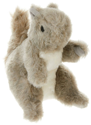 Squirrel Dog Toy - Soft Dog Toy Plush Wild Squirrel Grey