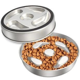 Stainless Steel Slow Feeder Dog Bowl – Slow Eating, Non-Slip, Rust-Proof