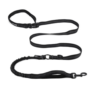 runners leash dog - Hands Free Dog Leash Heavy Duty Multifunctional Adjustable Hands Free Dog Leash Durable Reflective Stitches Hands Free Leash with Car Safety Buckle Waist Leash for Dog Walking Running Hiking 5 - 7FT - Petcharged